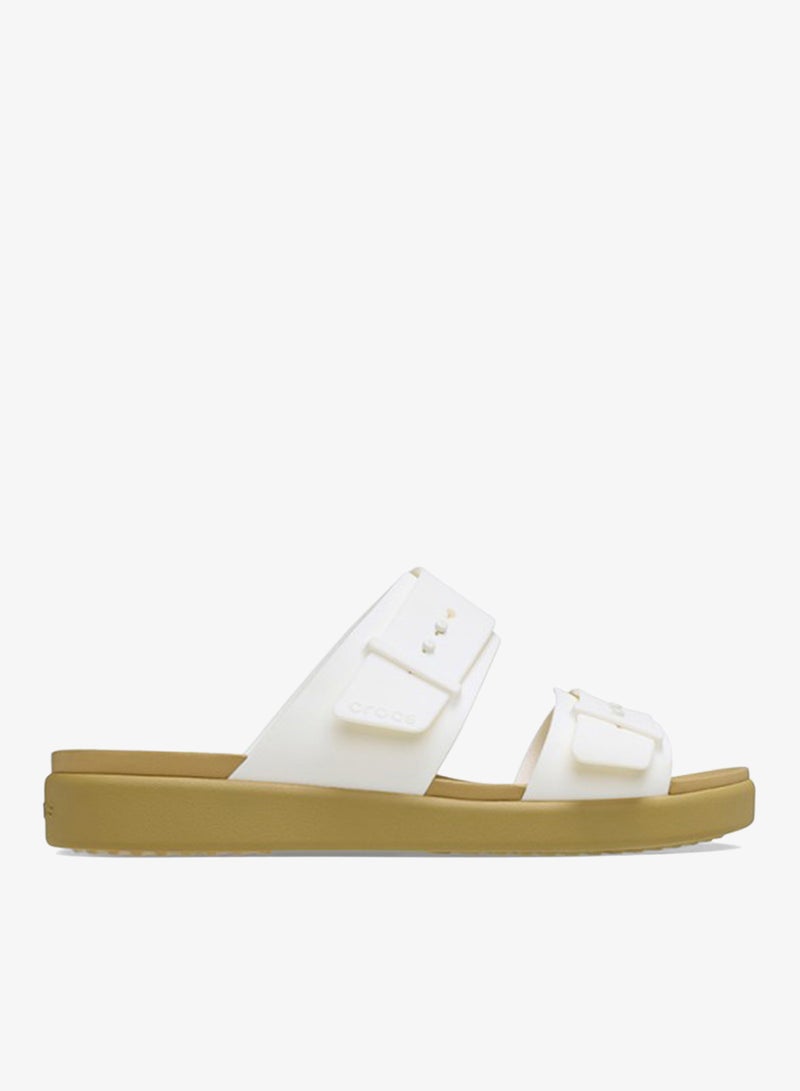 crocs Brooklyn Buckle Flat Sandals - Image 1